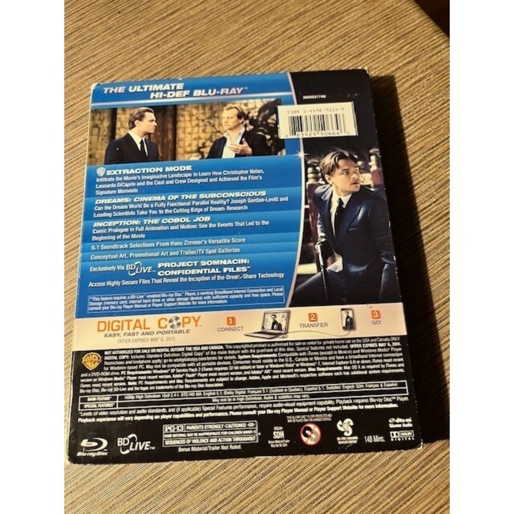 Inception‎ Blu-Ray & Dvd - Picture 3 of 3